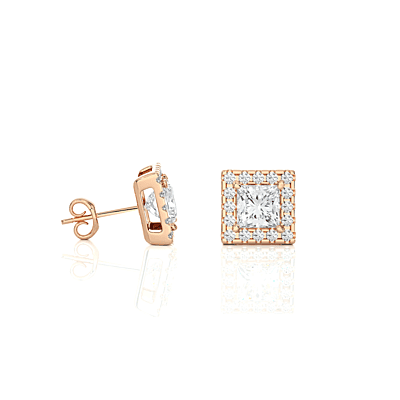Tara Crown Glow – Halo Diamond Studs Tara Crown Glow – Halo Diamond Studs