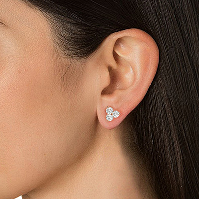 Tara Trinity Radiance – Diamond Studs Tara Trinity Radiance – Diamond Studs