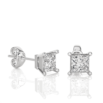 Tara Square Spark – Diamond Studs Tara Square Spark – Diamond Studs