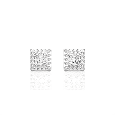 Tara Crown Glow – Halo Diamond Studs Tara Crown Glow – Halo Diamond Studs