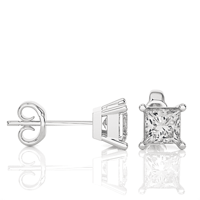 Tara Square Spark – Diamond Studs Tara Square Spark – Diamond Studs