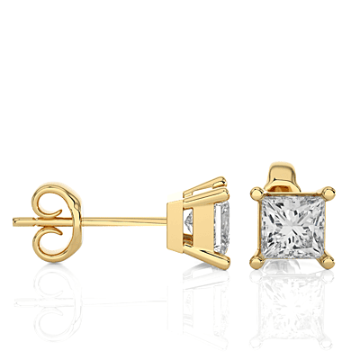 Tara Square Spark – Diamond Studs Tara Square Spark – Diamond Studs