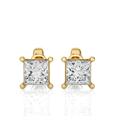 Tara Square Spark – Diamond Studs Tara Square Spark – Diamond Studs