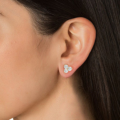 Tara Trinity Radiance – Diamond Studs Tara Trinity Radiance – Diamond Studs