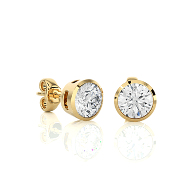 Tara Crown Glow – Halo Diamond Studs Tara Crown Glow – Halo Diamond Studs